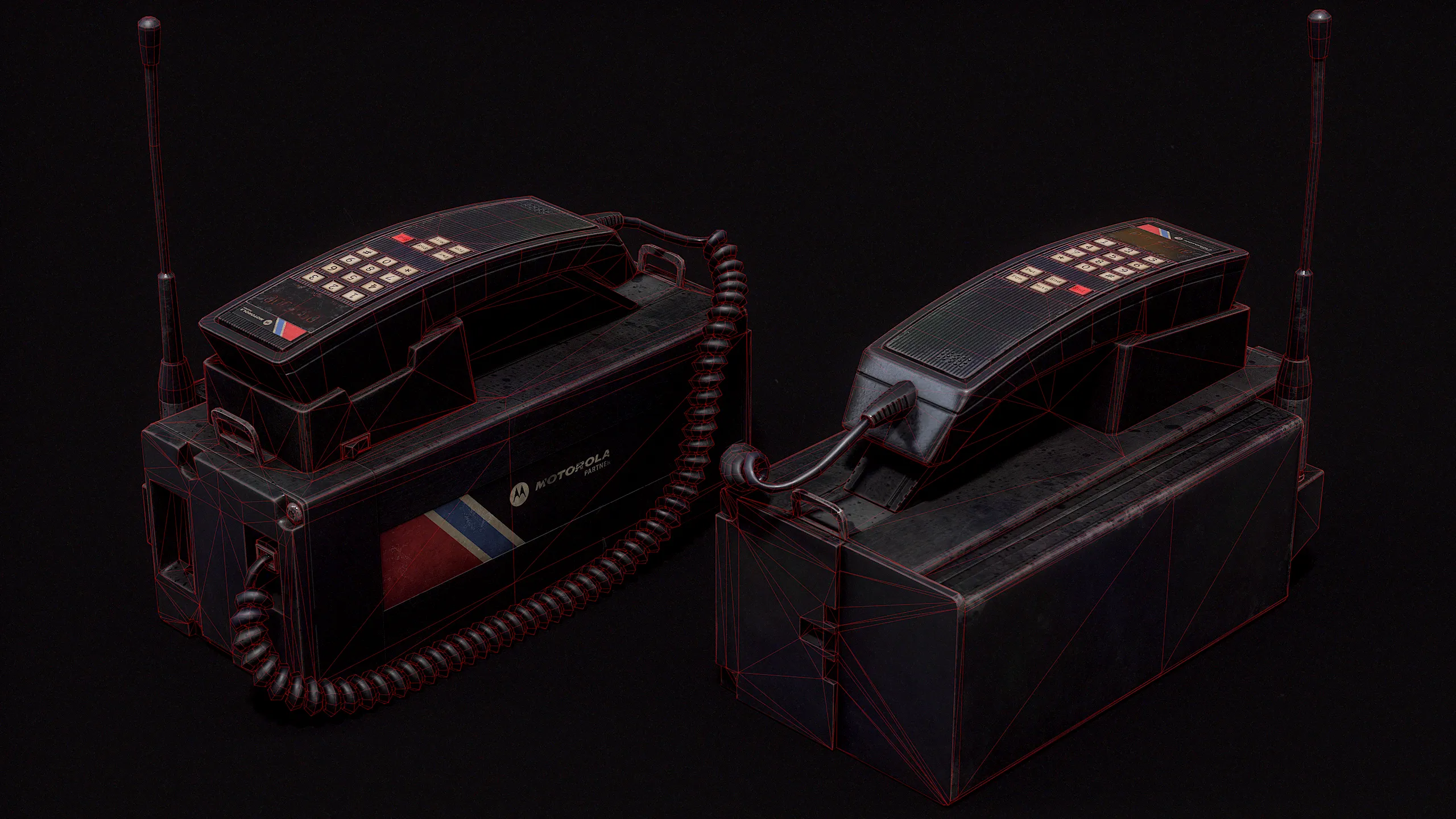 Wireframe overlay showing topology